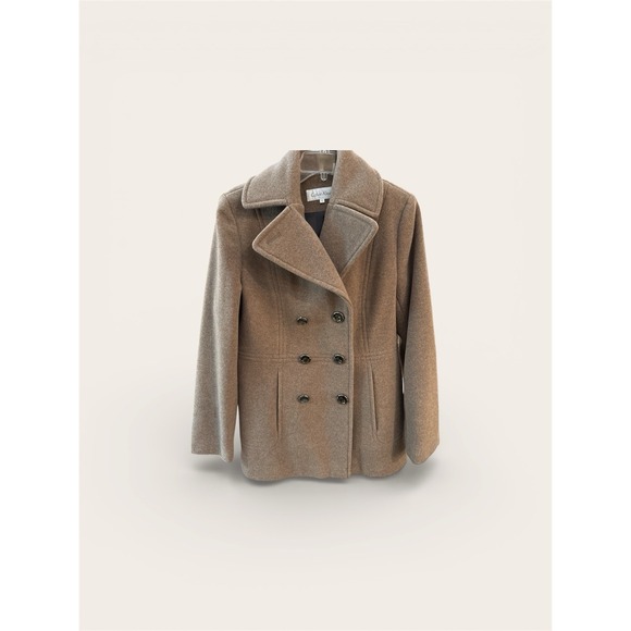 Calvin Klein Jackets & Blazers - Women's Size 6 Calvin Klein Brown Short Wool Blend Coat